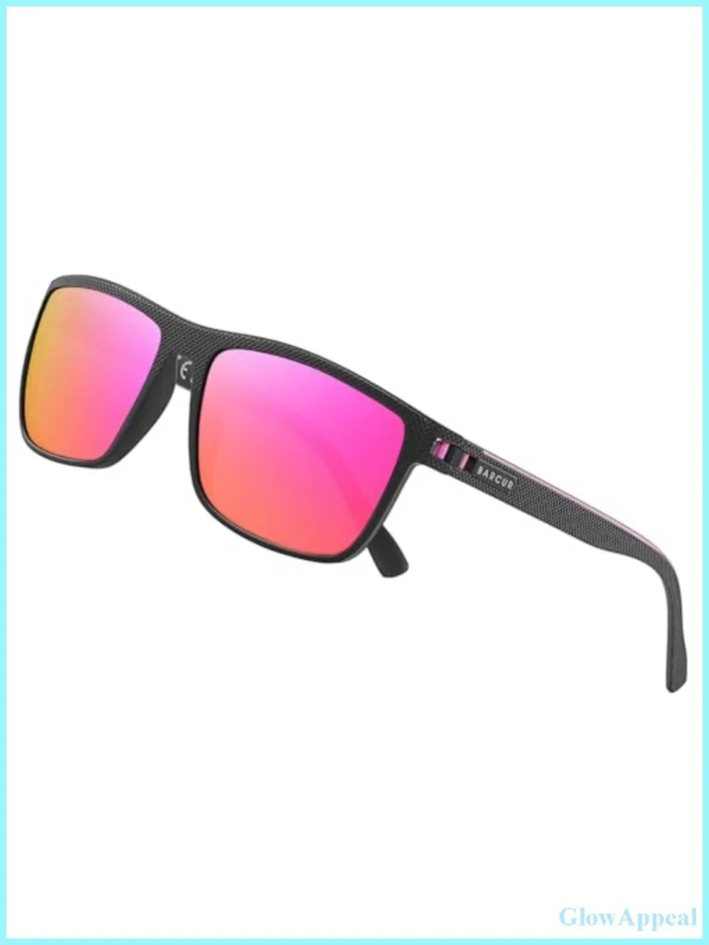 Polarized UV400 Square Sunglasses TR90 Frame Anti-Glare Driving Outdoor